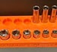 ¼ Inch Drive SAE Socket Organizer 3D model