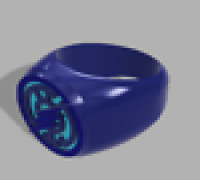 Blue Lantern Ring (Flash) 3D model
