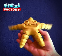 Cute Flexi Print-in-Place Starfish 3D model