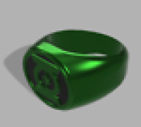Green Lantern Ring (Outsider) 3D model
