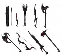 Skyrims Daedric Weapons  3D model