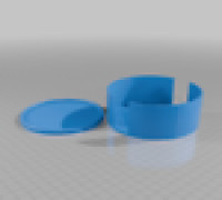 lipped coasters with holder 3D model