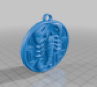 scorpion pendant 3D model