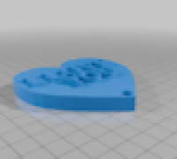 Love Heart Keychain 3D model