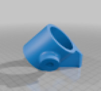 Flashlight wall mount 3D model