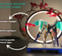Customizable Figurine Ring Light Stand 3D model