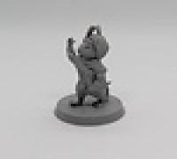 Mouseling bard FDM supportless 3D model