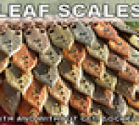 Scale Mail Leaves - with and without gem sockets 3D model