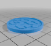 28mm tabletop button 3D model
