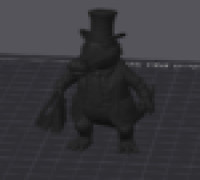 coccodrillo col cappello 3D model