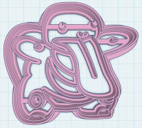 Lickytung Cookie Cutter 3D model