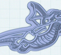 Dragonite Cookie Cutter 3D model