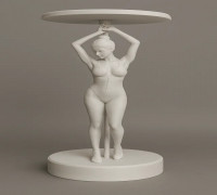 Pole Dancer Headphone Stand 3D model