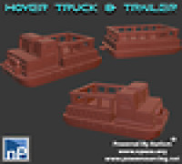 Hover Truck and Trailer 3D model
