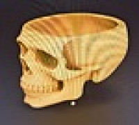Skull candy holder without base 3D model