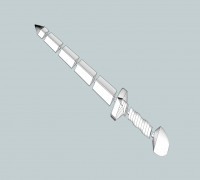 Gladius Sword -Full Size- 3D model