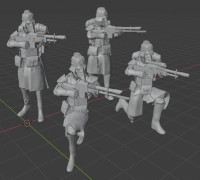 Krieg Infantry Aiming Pose 3D model