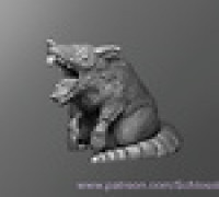 Dire Rat 3D model