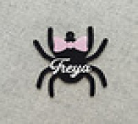 Spider name tag - Freya 3D model