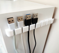 USB Cable Holder 3D model