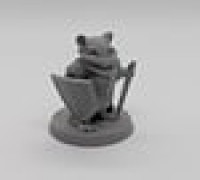 Mouseling Paladin FDM supportless 3D model