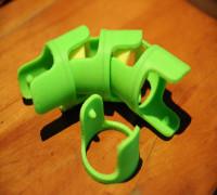 Modular hollow universal joint for cable management 3D model
