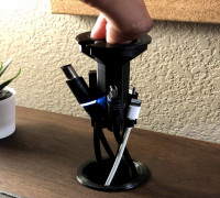 Recessed Desk Cable Holder 3D model