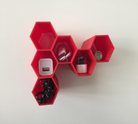 Honeycomb Shelf 3D model