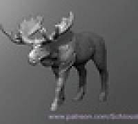 Zombie Moose 3D model