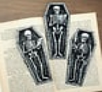 Skeleton Coffin Bookmarks 3D model