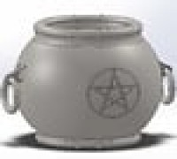 a witch's cauldron 3D model
