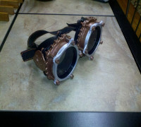 Steampunk Goggle Hex Head Bolt Remix 3D model