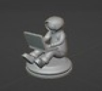Hacker Figure 3D model