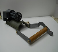 mini gun gauntlet 3D model
