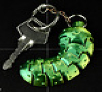Flexible Pickle keychain 3D model