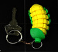 Flexible Corn keychain 3D model
