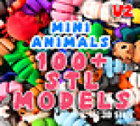Articulated Flexi Mini Animals: 3D Print Model Bundle 3D model