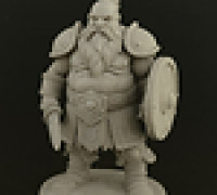 Ironbeard Sentinel – Dwarf Warrior 3D Print Model 3D model