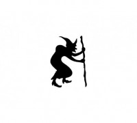 Witch Silhouette 3D model