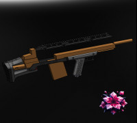M14 EBR Bullpup conversion kit DEV STEP model 3D model