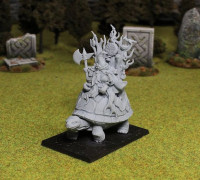 Dwarf king in turtle 3D model