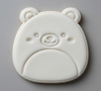 Bear Squish Cookie Cutter 3D model