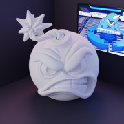Cartoon bomb 3D model
