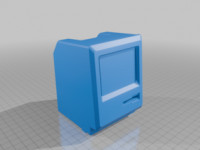 Mini  Macintosh 128K/512K/Plus – Virtual Assembly Remix with LCD & Pi Zero 3D model