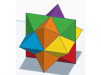 6-piece star puzzle 3D model