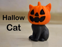Fantasy Halloween Cat 3D model