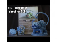 Dungemons - Bulbasaur miniature & D&D Sheet 3D model