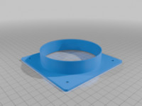Vent adapter in the wall 3D model