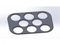 Coffee cup holder 8x 3D model
