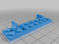 Lego Train Track Adapter 3D model